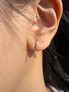 Pendientes de Diamantes Cultivados en Laboratorio de 0.50ct, Redondos, con Movimiento, Brillantes, Elegantes, Joyería Fina para Mujer - Product Image 6