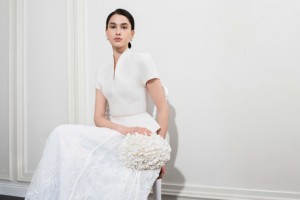 Blusas y Camisas de Alta Costura ODM para Mujer, Elegante Blusa EVELINA con Peplum, Manga Corta, Blusa Vietnamita para Mujer, Primavera/Verano - Product Image 6