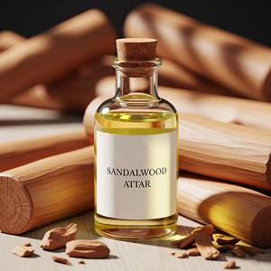 Attar naturel de bois de santal doré indien, huile de parfum concentrée sans alcool pour la parfumerie de luxe - Product Image 1