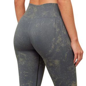 Womens High Waist Washed <b>Pattern</b> <b>Leggings</b> Grey Stretch Gym Yoga Workout Fitness Training Activewear Breathable Fit - Product Image 6