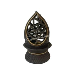 Fabricante de moda al por mayor de alta calidad Simple lujoso de moda aromaterapia antiguo quemador de plata de madera Natural - Product Image 1