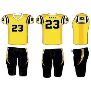 Nouveauté, vêtements de sport unisexes, uniformes de football américain personnalisés, vêtements d'équipe, ensemble d'uniformes de football, 100% polyester, grande taille - Product Image 4