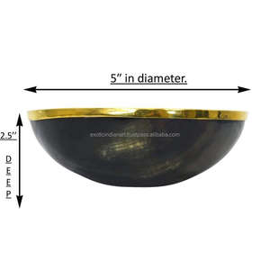 Cuenco decorativo de cuerno de búfalo y buey, diseño indio hecho a mano para el hogar, tamaños elegantes para adaptarse a cada necesidad, la mejor calidad - Product Image 4