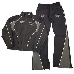 Conjunto de Pantalones y Chaqueta Deportiva Reflectante de Poliéster Cortavientos al por Mayor para Hombre - Product Image 5
