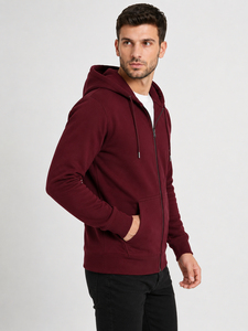 Mens zip hooded outerwear offering durable comfort soft texture and easy movement for everyday casual streetwear styling - Product Image 4