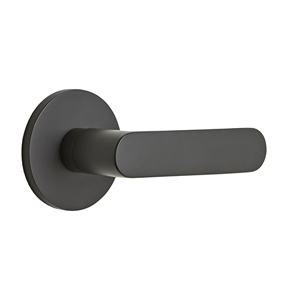 Elegante Manija de Acero Inoxidable Negro para Puerta Doble, Personalizable para Muebles del Hogar, con Función de Puerta de Pasaje y Privacidad - Product Image 1