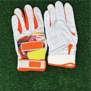 High Quality Custom Bruce <b>Bolt</b> Long Cuff Style Batting Gloves Spandex/Polyester Baseball Training XL - Product Image 4