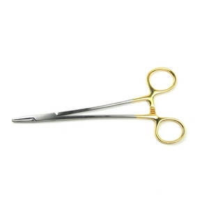 Dental Instrument Factory Price Manual Stainless Steel Ergonomic Needle Holder Forceps High Quality CE Certified Dentavex DC-<b>S</b>-<b>9</b> - Product Image 1