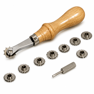10 Piece Spacer Set for <b>Leather</b> Crafting | Adjustable <b>Leather</b> Stitch Marking Wheel Set with 10 Interchangeable Spacers DIY <b>Tool</b> - Product Image 4