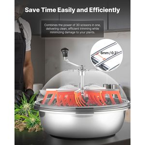 Trimmer Manuale per Foglie e Germogli da 24 Pollici, Lame Affilate in Acciaio Inox, per Potatura a Secco e Umido, Forbici da Potatura Visive per Idroponica - Product Image 6