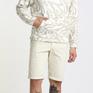 Pulls à capuche pour hommes de haute qualité, imprimés abstraits blancs, respirants, à séchage rapide, ensembles courts, sweats à capuche et sweat-shirts pour hommes - Product Image 3