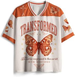 เสื้อกีฬา Butterfly Faith คอวี แขนสั้น ผ้าคอตตอนผสม เสื้อฟุตบอล ชุดทีมแบบกำหนดเอง - Product Image 1