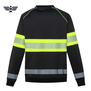 Sudadera de Seguridad Reflectante de Alta Visibilidad Personalizada, Antibacteriana, de Algodón, para Hombre, Ropa de Trabajo Industrial - Product Image 2