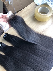 Extensiones de Cabello Remy de Color Negro Natural, Cabello Humano Virgen con Cutícula Intacta, Liso y Ondulado, Cabello Crudo de Vietnam, de 8 a 32 Pulgadas, Proveedor de Cabello - Product Image 3