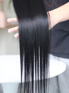 Straight Lace Front <b>Wig</b> Natural Black 1B Glueless Vietnamese Remy Human Hair 250% Density <b>Long</b> <b>Wig</b> Wholesale - Product Image 5