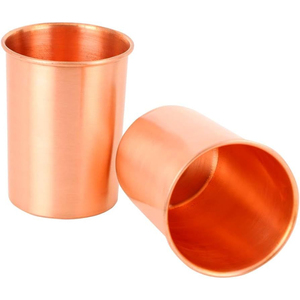 Vaso de Cobre Puro Artesanal, Diseño Vintage, Resistente al Calor, para Bebidas, Uso en el Hogar, Bar, Mesa - Product Image 2