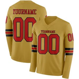 Camiseta de Fútbol OEM para Hombre, Manga Larga, Impresión por Transferencia de Calor, Personalizable con Nombre del Equipo y Logotipo (Manga Derecha/Manga Izquierda/Frente) - Product Image 4