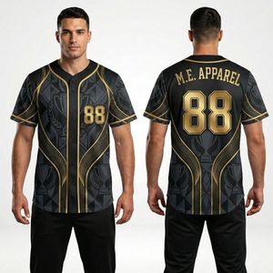 เสื้อเบสบอลแบบซับลิเมชั่นลายทางคลาสสิกสีกรมท่าเข้ม ระบายอากาศได้ดี สัมผัสนุ่ม ทนทาน เหมาะสำหรับการฝึกซ้อม - Product Image 5