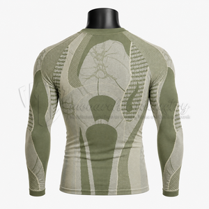 Camiseta de Compresión de Manga Larga para Hombre, sin Costuras, Protección contra Rozaduras, Ropa Deportiva para Gimnasio y Entrenamiento, Venta al Por Mayor - Product Image 2