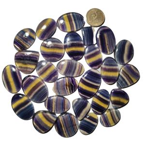 Cabochons de pierres précieuses en vrac Quartz arc-en-ciel naturel de haute qualité 20-45mm certifié tiers pour la fabrication de bijoux - Product Image 1