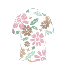 เสื้อโปโลพิมพ์ลายดอกไม้แบบกำหนดเอง แขนสั้น สวมใส่สบาย เหมาะสำหรับกอล์ฟ เทนนิส ชุดทีมฤดูร้อน - Product Image 6