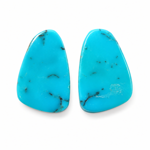 Turquesa Natural Sleeping Beauty Arizona, Par de Gemas Sueltas con Corte Elegante para Joyería - Product Image 1