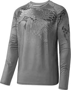 Camiseta de Pesca de Manga Larga de Alto Rendimiento, Cuello Redondo, 100% Poliéster Spandex, Sublimada, a la Moda, Precio Económico - Product Image 6