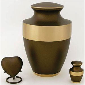 Handcrafted Brass Cremation Urns Set for Human Ashes Adult Decorative Metal Funeral Ashes Urn Heart <b>Keepsake</b> <b>Box</b> Urn Metal Urns - Product Image 1