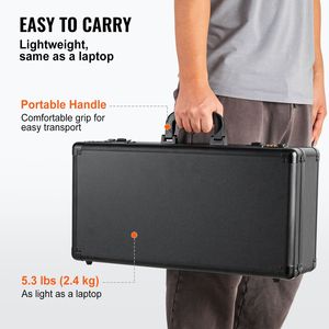 Scatola porta carte graduate PSA da 162 pezzi con serratura codificata, 5 scomparti, divisori in schiuma, custodia per carte sportive graduate - Product Image 2