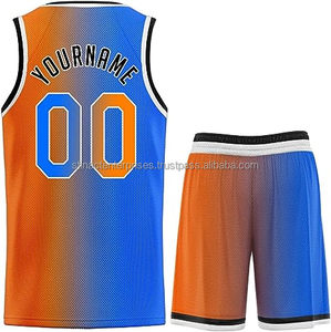 Uniforme de basket-ball à col en V personnalisé avec impression par sublimation professionnelle, couleur personnalisée, 100% polyester respirant - Product Image 5