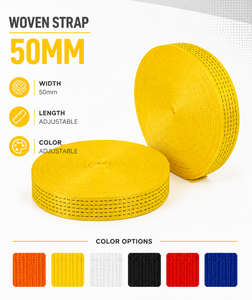 Rouleau de sangle en polyester tissé haute densité de 2 pouces pour l'assemblage de sangles à cliquet, performance fiable, fabricant OEM - Product Image 3