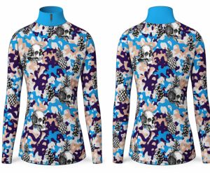 Chemise de compression respirante anti-odeur à fermeture éclair 1/4 de haute qualité pour le ski, la pêche, la chasse hivernale, les sports et l'équitation - Product Image 1