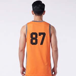 Camiseta de Baloncesto Profesional para Hombre, Transpirable, Personalizada, Sublimada, sin Mangas, con Cuello en V - Product Image 2