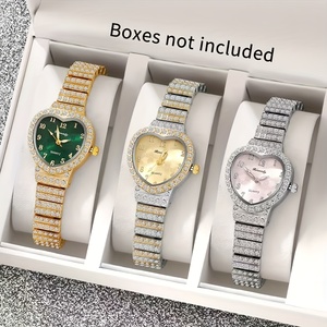 Nuevo Reloj de Cuarzo para Mujer con Forma de Corazón, Elegante y Lujoso, Estilo Hip Hop - Product Image 4