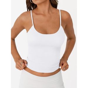 Débardeur sans manches à double doublure pour femme, dos nu, bretelles réglables, style Y2K, idéal pour l'entraînement des adolescentes - Collection Été 2026 - Product Image 4