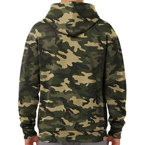 Sudadera con Capucha de Camuflaje para Hombre, Corte Regular, Bolsillo Frontal con Estampado, Ropa Casual de Otoño, 100% Poliéster, Felpa Francesa - Product Image 2