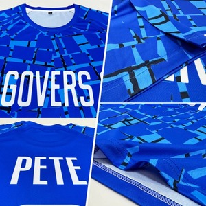 Maillot de football personnalisé blanc royal par sublimation, respirant, séchage rapide, pour équipe, club, entraînement, match, tenue de sport - Product Image 5