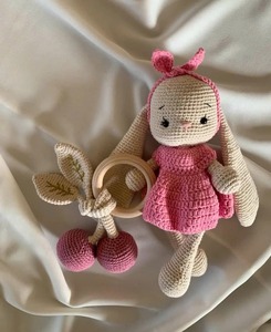 Meilleure Vente : Jouet Girafe au Crochet Écologique et Non Toxique, 5 Pièces, Attache-Sucette Animal, Poupée Amigurumi Éducative pour Enfants de 5 à 7 Ans - Product Image 4