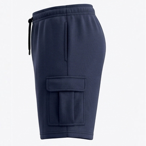 Pantalones cortos deportivos para hombre, color azul marino, de secado rápido, para entrenamiento atlético, transpirables, informales, con múltiples bolsillos - Product Image 4