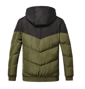 Wholesale Winter Puffer Hoodie <b>Jacket</b> For Men - Product Image 2