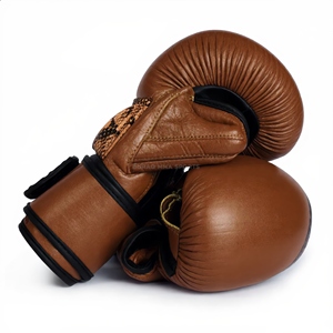 Gants de boxe MMA professionnels en cuir avec doublure intérieure épaissie pour fermeture – Légers, respirants, séchage rapide, unisexe - Product Image 1