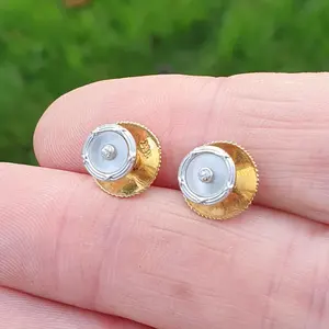 Bouton de chemise de luxe en moissanite taillée, en argent sterling 925, or blanc, jaune, rose, couleur E/F, pureté VVS VS, taille personnalisée, bijou cadeau pour fête - Product Image 5