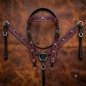 2026 Más Vendido: Silla de Montar Western, Cabestro para Caballo y Brida Ecuestre de Cuero y Nylon Suave, Personalizados y Hechos a Mano, para Exhibición y Uso Multiusos - Product Image 4