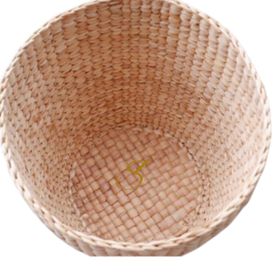 Cesta tejida de jacinto de agua: organizador de juguetes y lavandería - Product Image 3