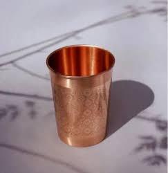 Vaso de Cobre Chino Tradicional Hecho a Mano con Patrón Sólido de Pared Simple para Té de la Tarde, Regalo para Adultos - Product Image 3