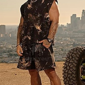 Pantalones Cortos con Estampado de Camuflaje de Alta Calidad para Hombre, Estilo Urbano Moderno, Cómodos y Casuales para el Verano - Product Image 4