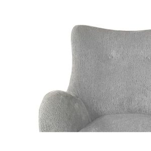 Poltrona Girevole in Tessuto Color Zinco per Soggiorno - Product Image 2