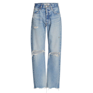 Factory Supply Mens Straight Fit Denim Jeans Durable Cotton Classic Wash Everyday Casual Pants OEM Wholesale Low MOQ - Product Image 4