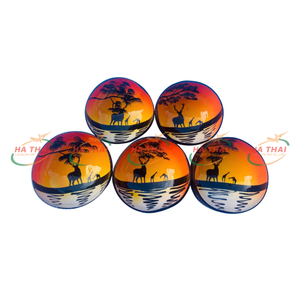 ชามกะลามะพร้าวแบบสั่งทำสำหรับร้านอาหารเป็นมิตรต่อสิ่งแวดล้อมแบบยั่งยืนส่งตรงจากโรงงานเวียดนามสั่งซื้อขายส่ง - Product Image 3