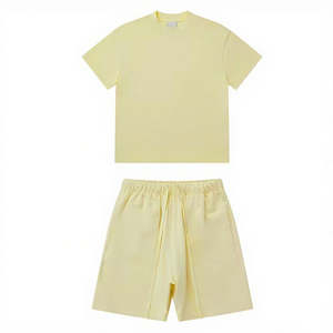 Ensemble de vêtements d'été pour homme, t-shirt thermique à col haut et short, logo personnalisé, 2025 - Product Image 4